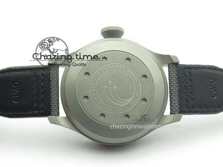 MIROTIME 0329 SunProtective Big Pilot Real PR IW500910 “Patrouille Suisse” ZF 1:1 Best Edition On Gray Nylon Strap 7278